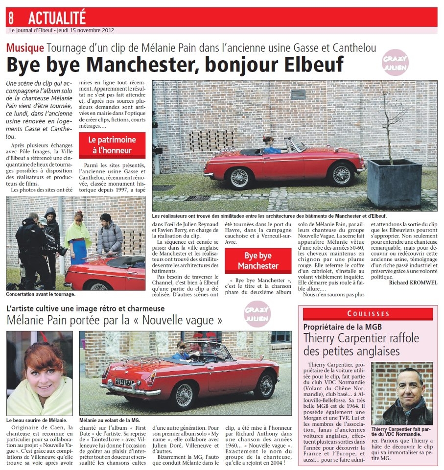 Journal d'Elbeuf 15 Novembre 2012